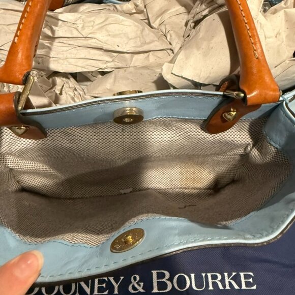Dooney & Bourke Light Blue Leather Handbag - Picture 14 of 15